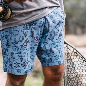 NEW TEXAS STANDARD outlaw swim shorts in multi